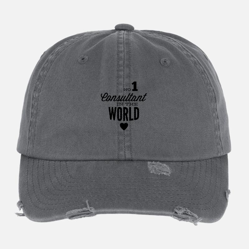 Meilleur conseiller du monde Casquette vintage effet usé Flexfit