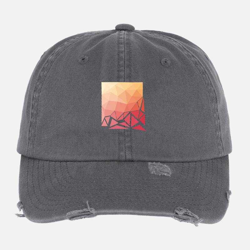 Fading Polygons Flexfit Vintage Destroyed Cap