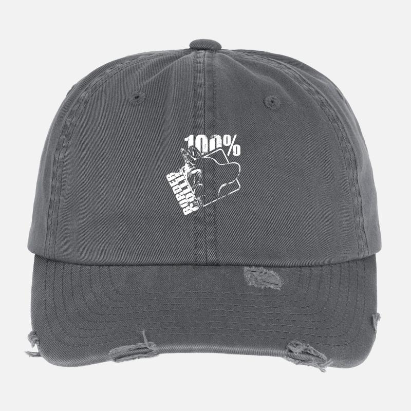 BORDER COLLIE 100 Flexfit Vintage Destroyed Cap