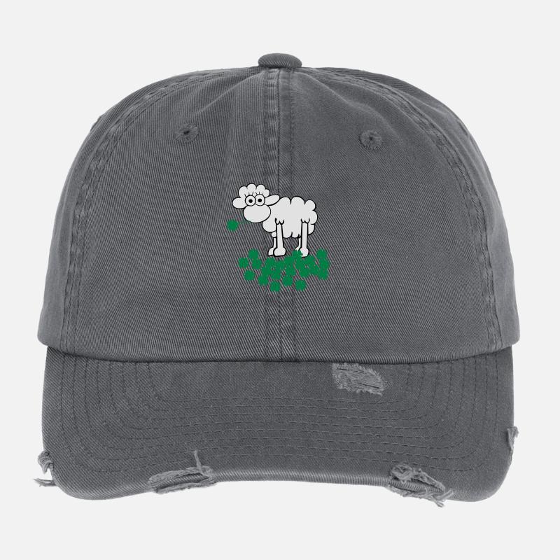 st. Patrick's sheep Casquette vintage effet usé Flexfit