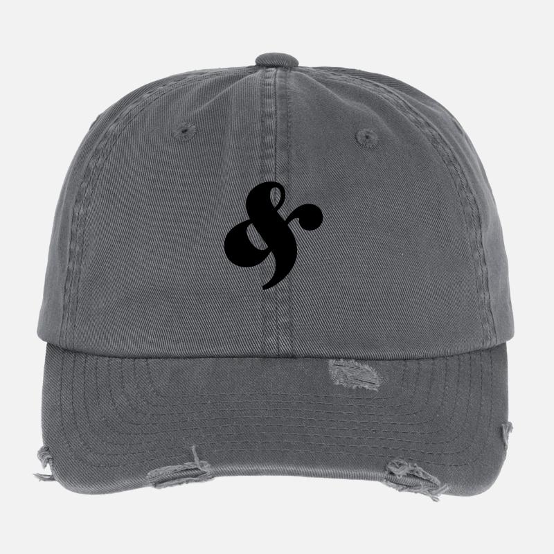 esperluette Casquette vintage effet usé Flexfit