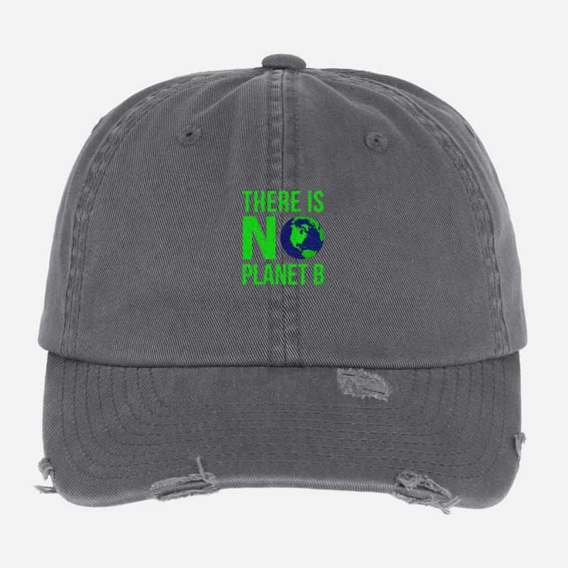 There Is No Planet B - Earth Day Flexfit Vintage Destroyed Cap
