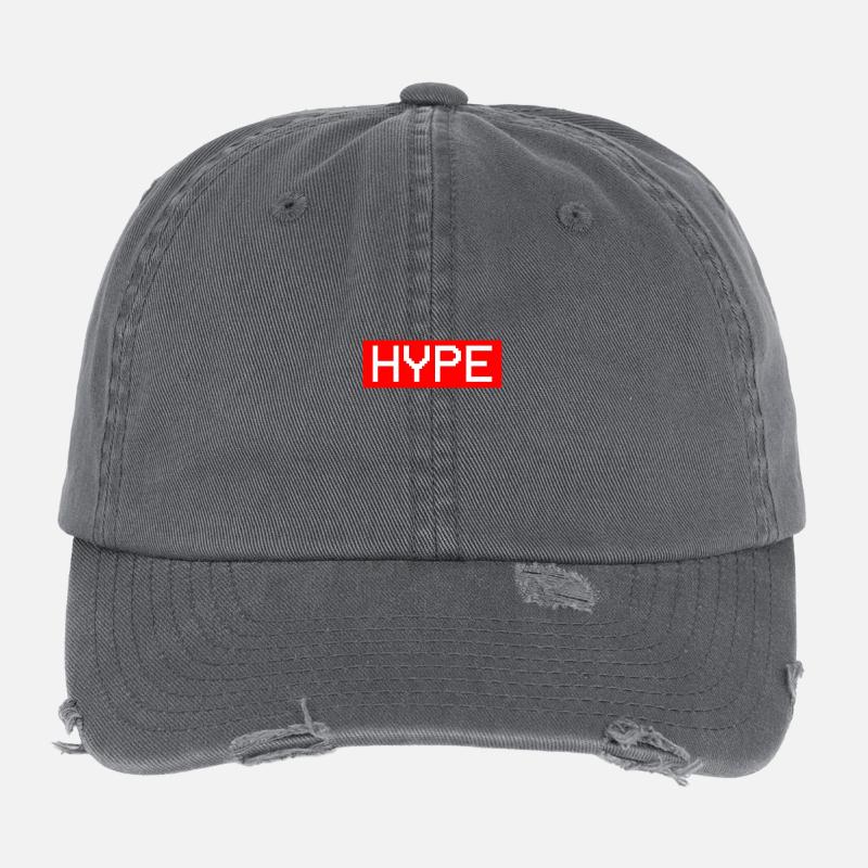 HYPE Geschenk Boxlogo Retro Flexfit Vintage Destroyed Cap