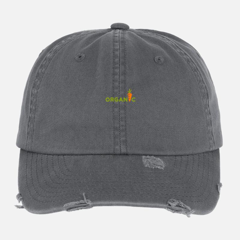 Organic. Bio. Eat. Flexfit Vintage Destroyed Cap