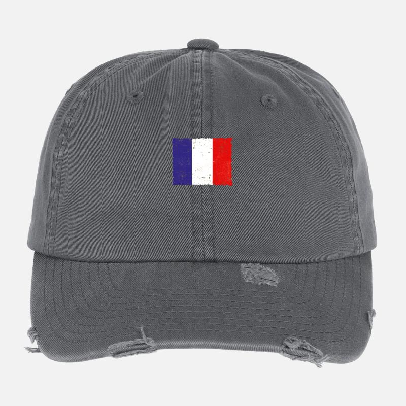 Frankreich Flexfit Vintage Destroyed Cap