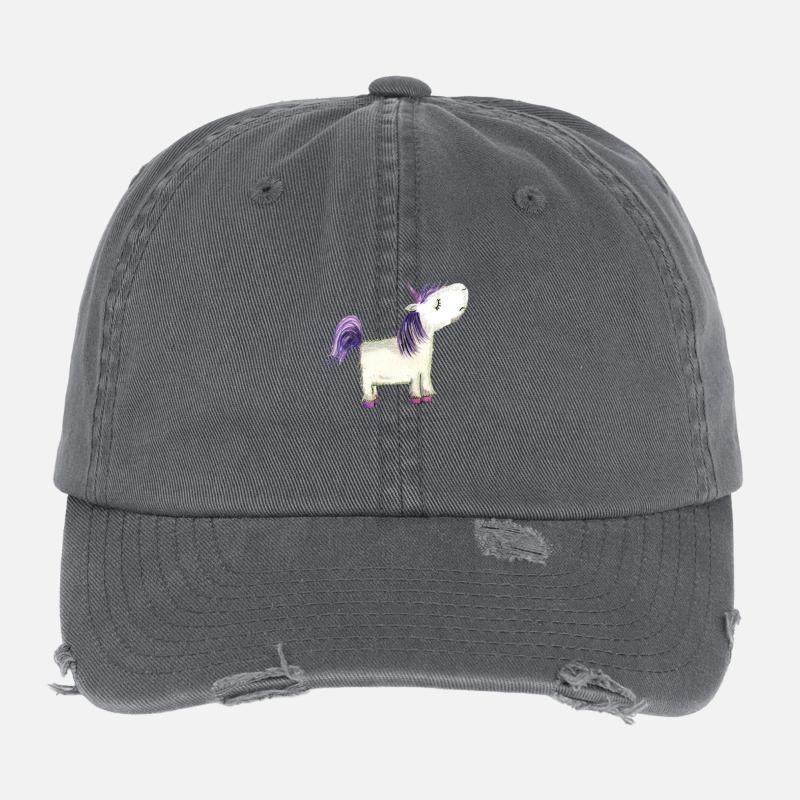 Beleidigtes Einhorn Flexfit Vintage Destroyed Cap