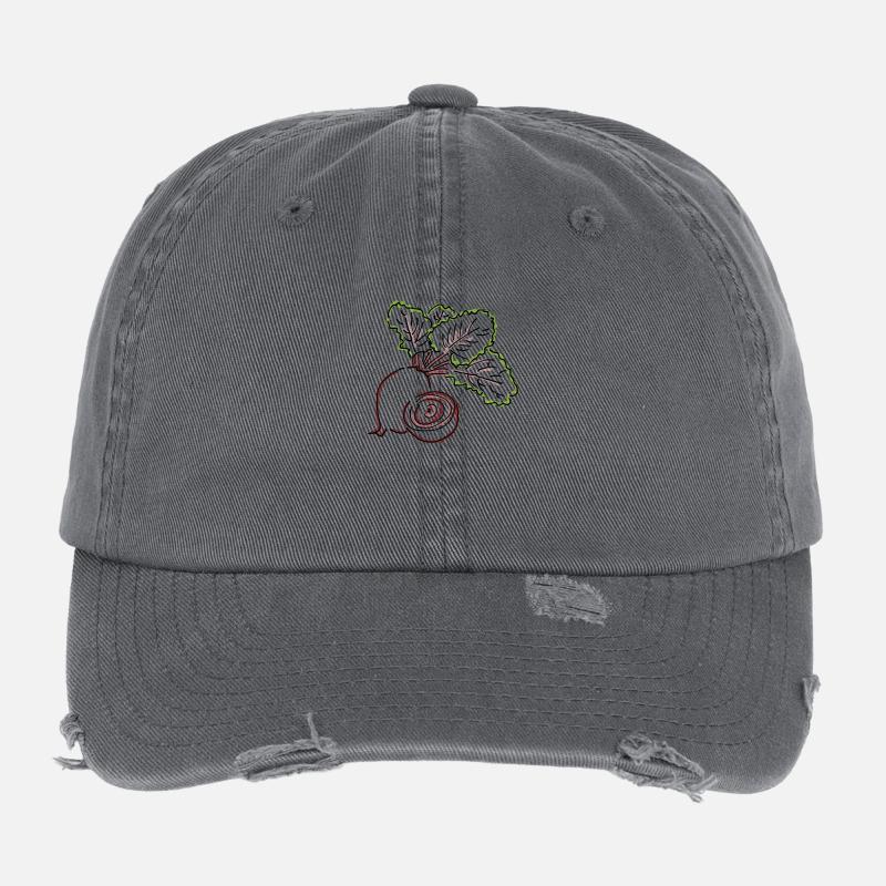 beetroot Flexfit Vintage Destroyed Cap