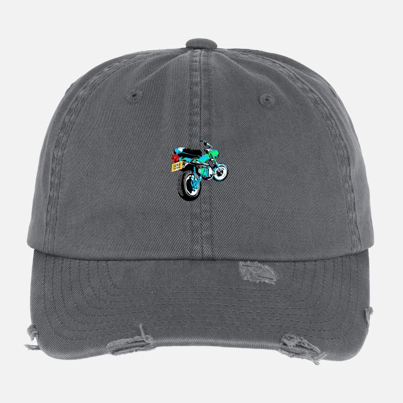 LIEBE MASCHINE Flexfit Vintage Destroyed Cap