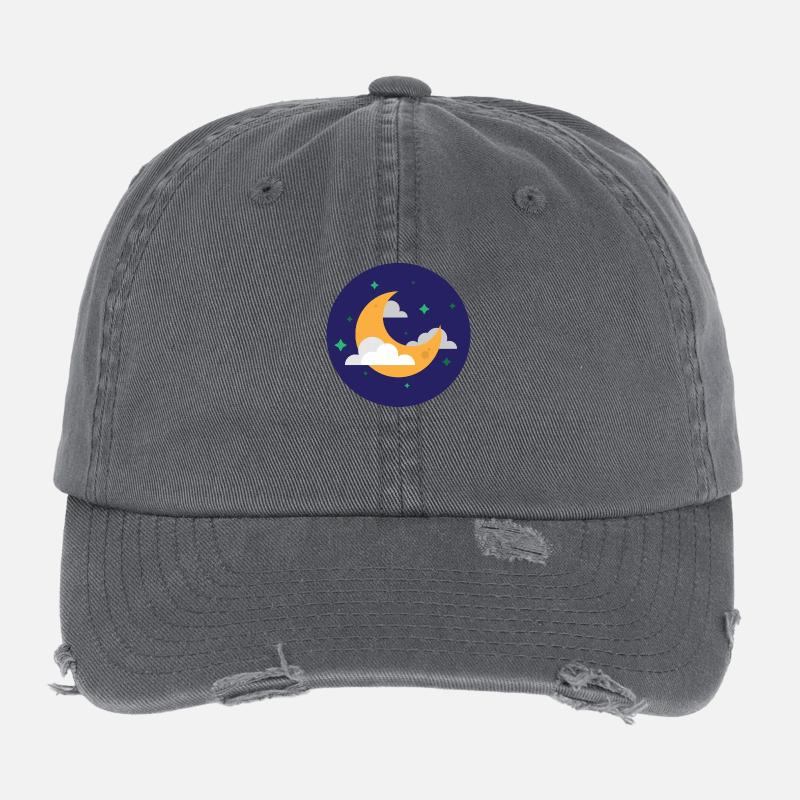 Moon Flexfit Vintage Destroyed Cap
