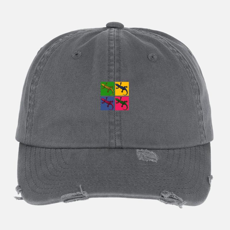 lizard Flexfit Vintage Destroyed Cap