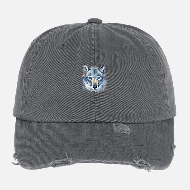 Kunst Wolf Flexfit Vintage Destroyed Cap