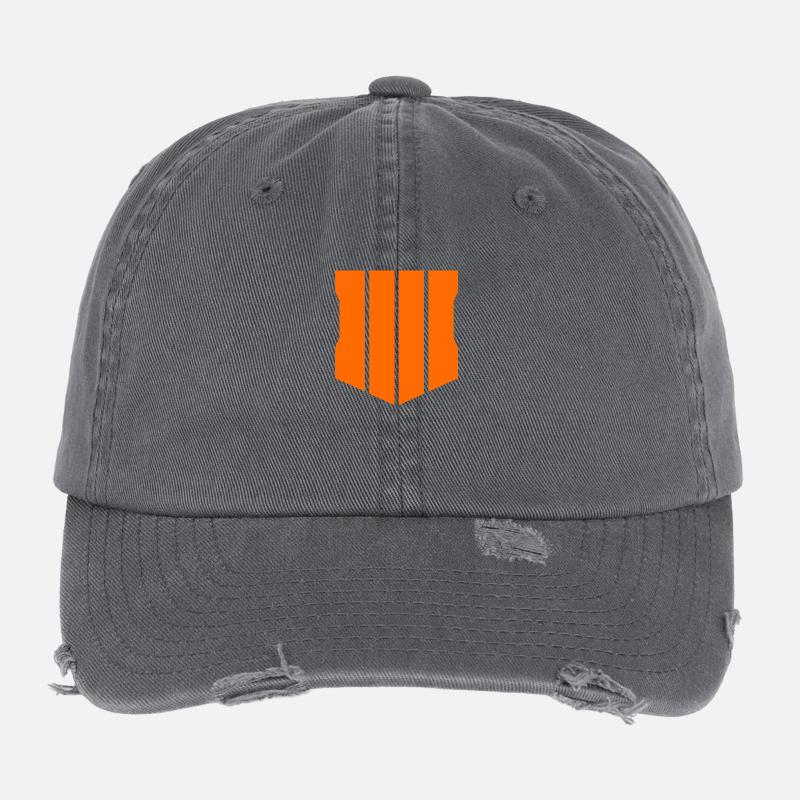 black ops 4 logo Flexfit Vintage Destroyed Cap