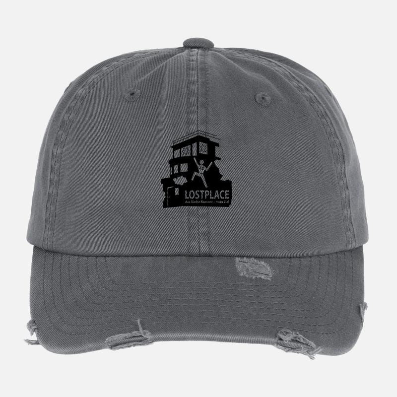 LOSTPLACE Flexfit Vintage Destroyed Cap