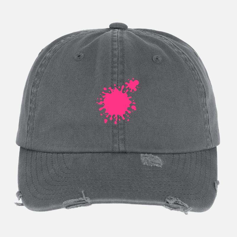 éclaboussure Casquette vintage effet usé Flexfit