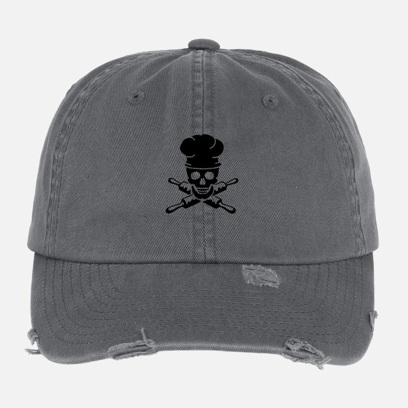 Koch Koch Schädel Schädel Flexfit Vintage Destroyed Cap