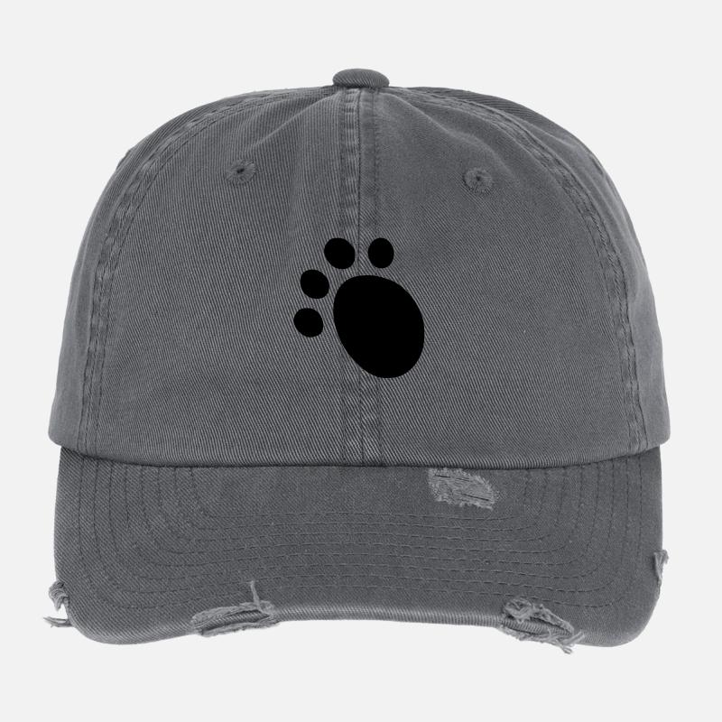 kizombear back Flexfit Vintage Destroyed Cap