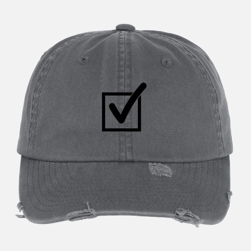 check_mark_f1 Flexfit Vintage Destroyed Cap