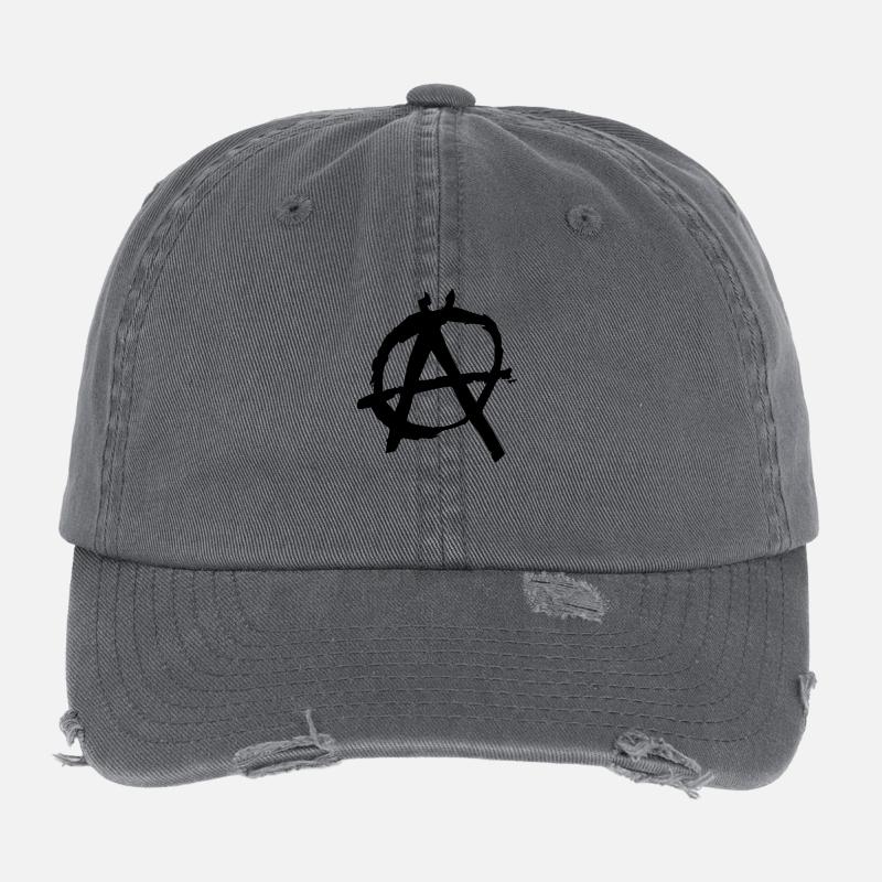 anarchy Flexfit Vintage Destroyed Cap