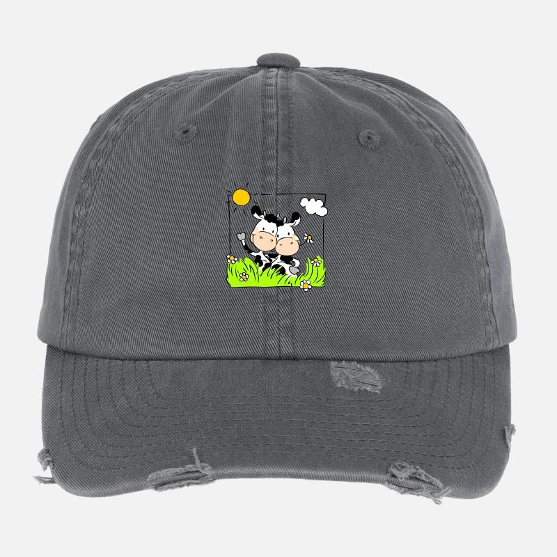 Cow Friends Flexfit Vintage Destroyed Cap