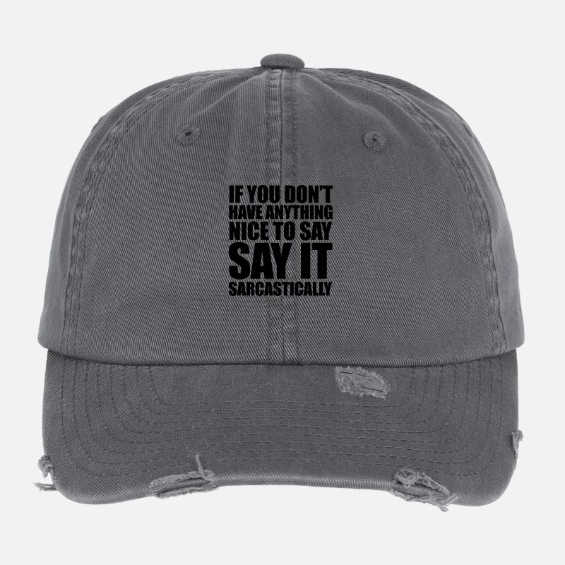 Sarcastic Flexfit Vintage Destroyed Cap