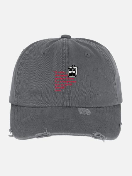 Citation - Casquette vintage effet usé Flexfit - charbon - Devant