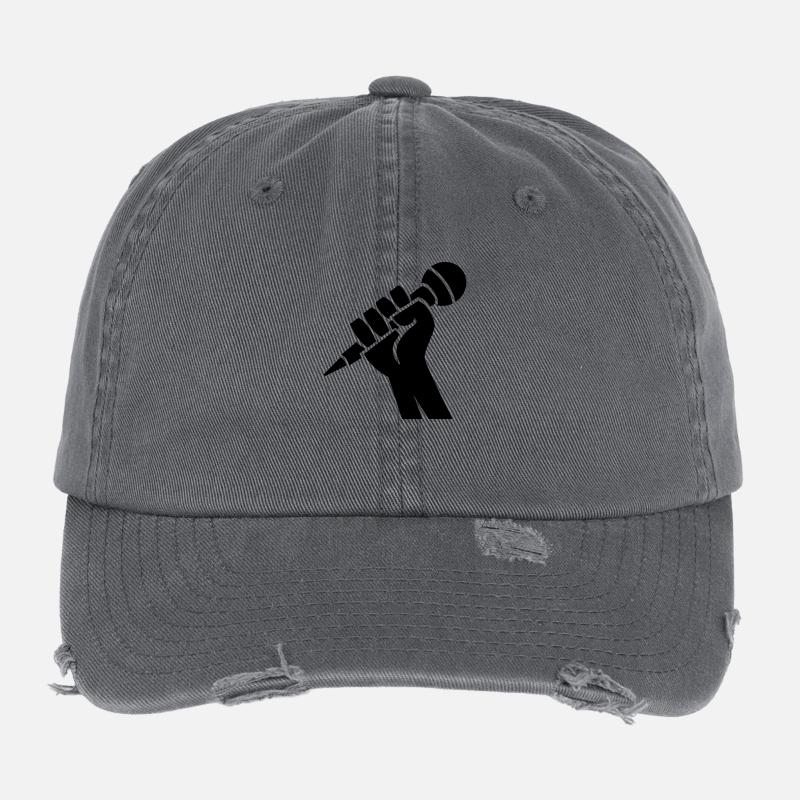 Mikrofon Flexfit Vintage Destroyed Cap