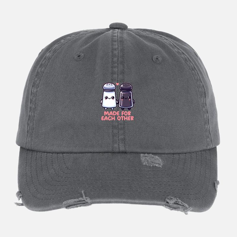 Salt and pepper Flexfit Vintage Destroyed Cap