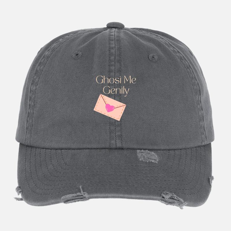 Ghost Me Gently – Esthétique de chagrin d’amour de fille douce Casquette vintage effet usé Flexfit