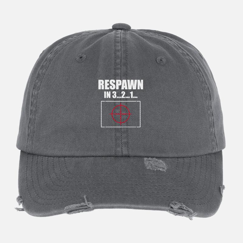 Respawn Countdown with Reticle Flexfit Vintage Destroyed Cap