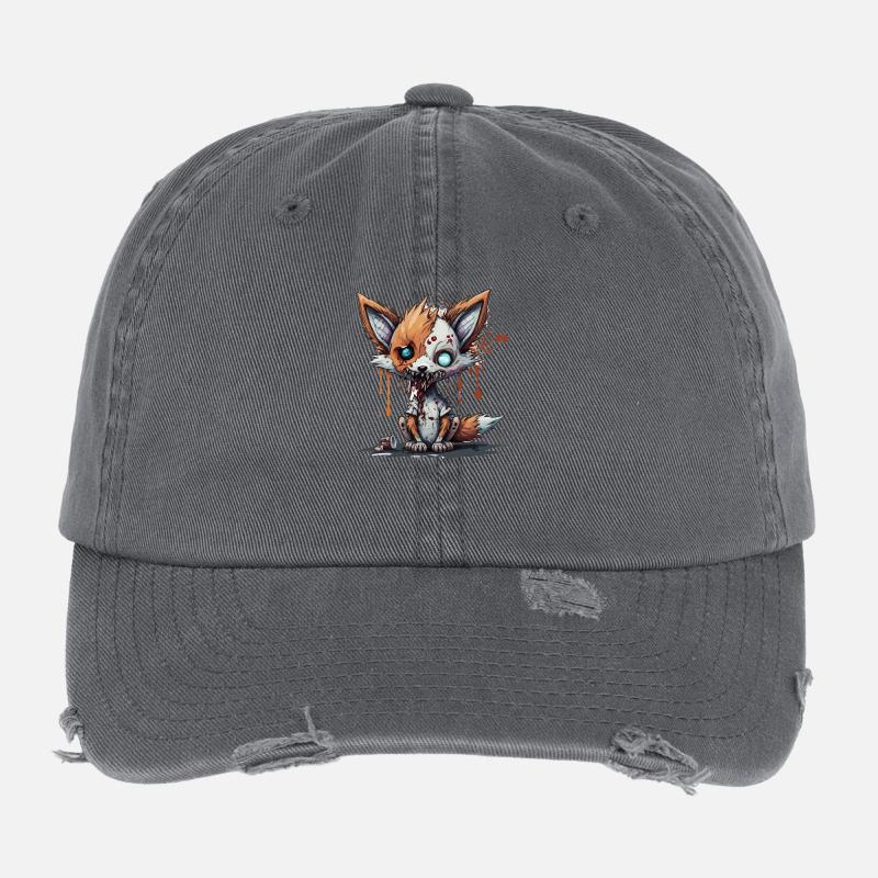 Zombie Fuchs Flexfit Vintage Destroyed Cap