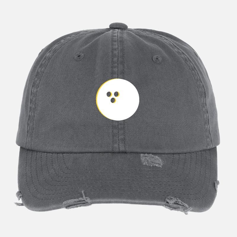 Bowling Ball, Bowling Flexfit Vintage Destroyed Cap