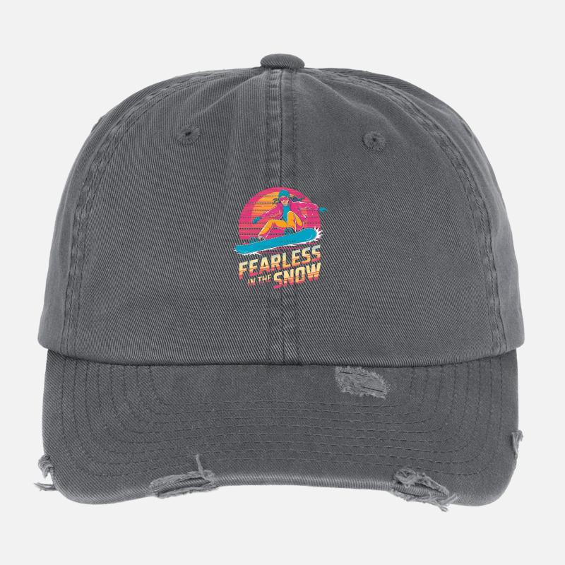 Furchtlos im Schnee Flexfit Vintage Destroyed Cap
