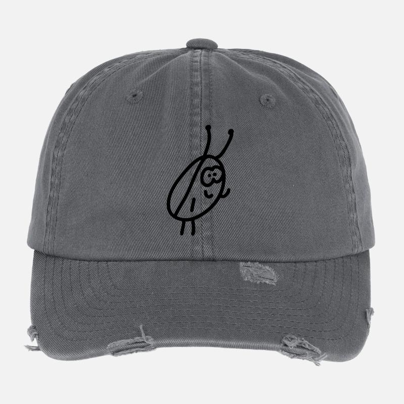 Schabe - Kakerlake - Line Flexfit Vintage Destroyed Cap
