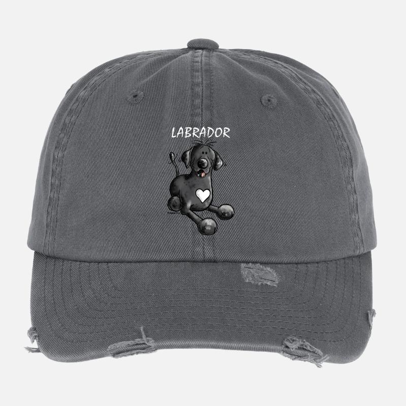Labbi Amour - Labrador Retriever - Chien Casquette vintage effet usé Flexfit
