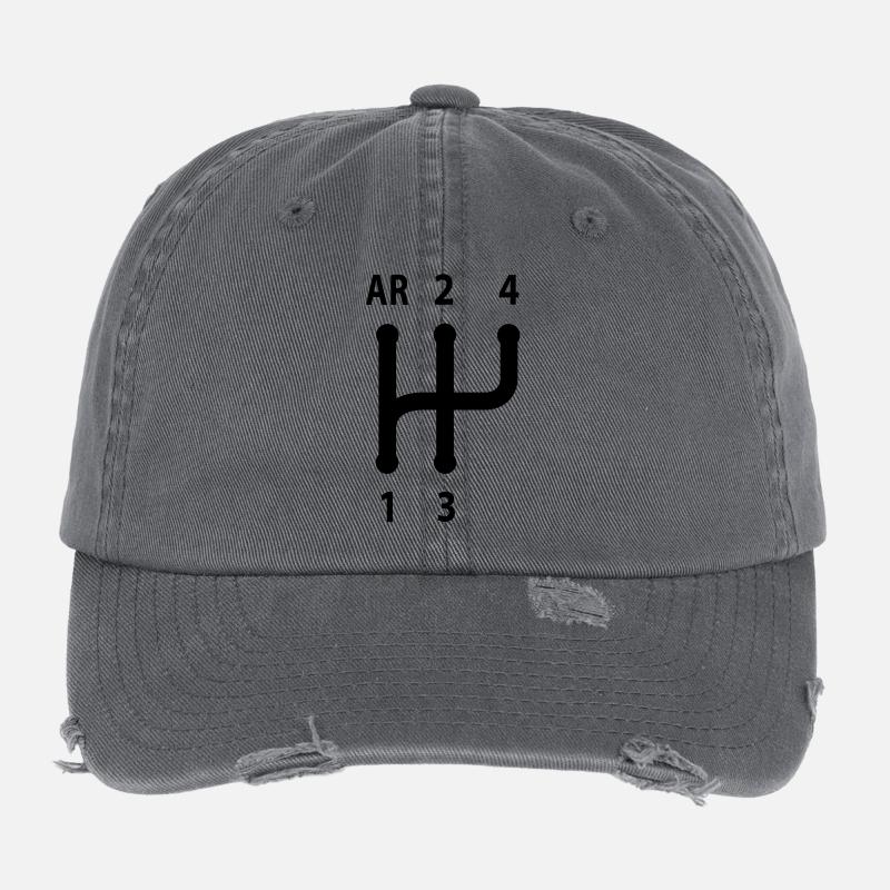 grid 4 Flexfit Vintage Destroyed Cap