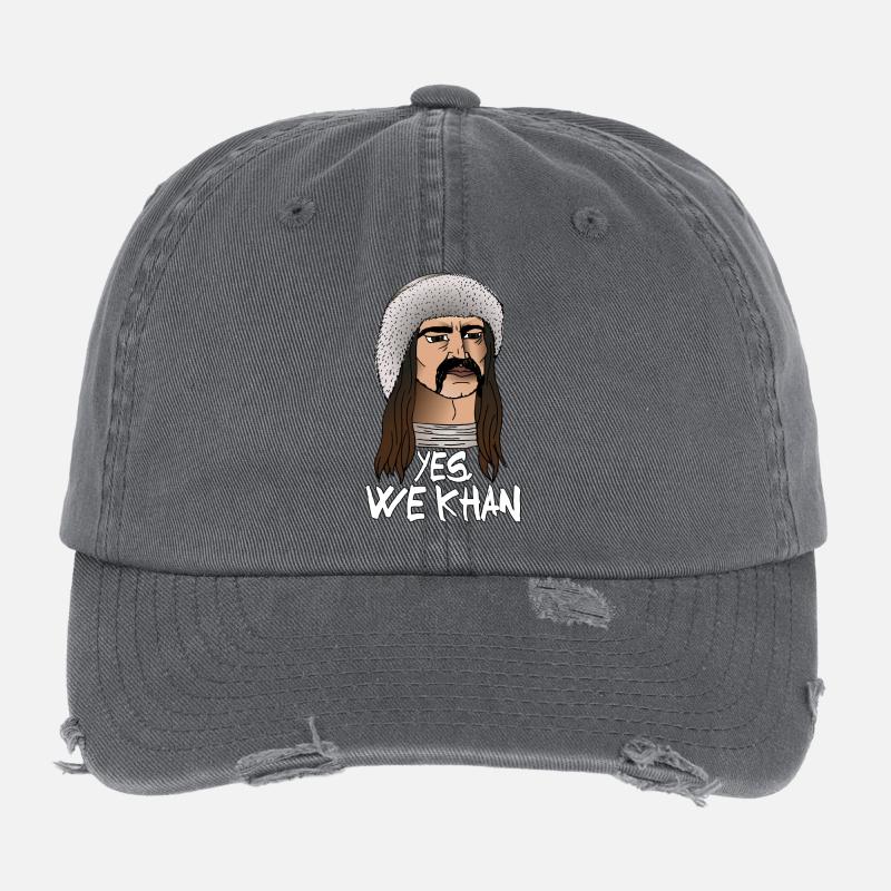 Yes, we Khan ! Casquette vintage effet usé Flexfit