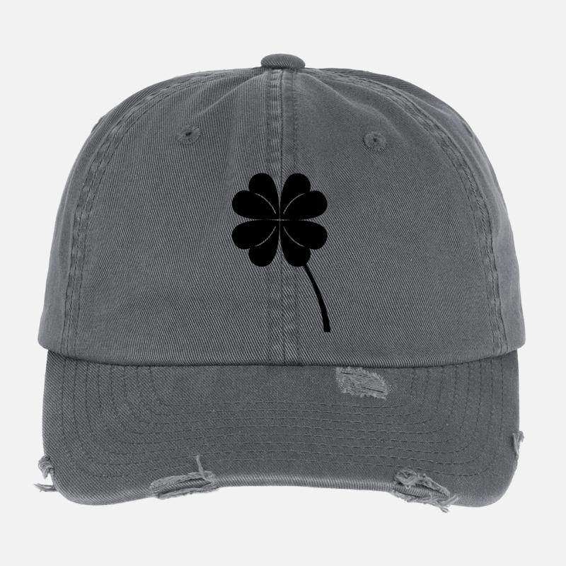 fourleaf_clover Flexfit Vintage Destroyed Cap