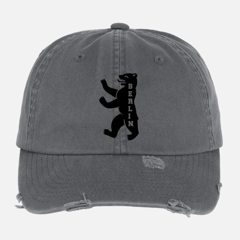 berlin Flexfit Vintage Destroyed Cap