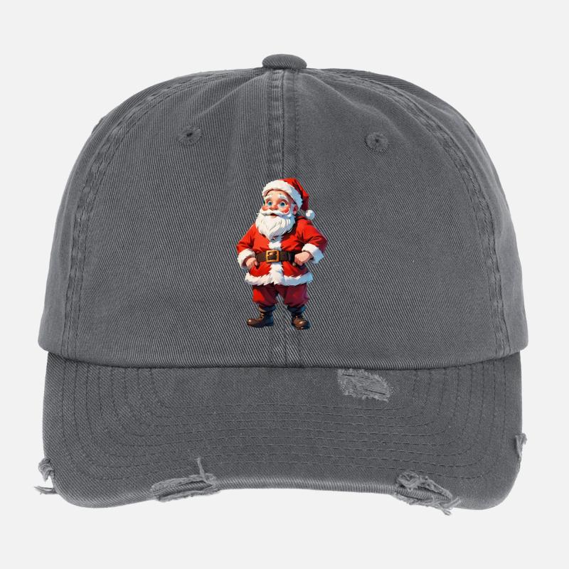 Père Noël Casquette vintage effet usé Flexfit