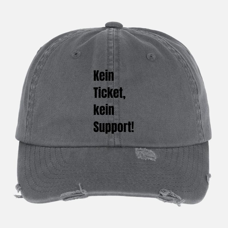 Kein Ticket kein Support! Flexfit Vintage Destroyed Cap