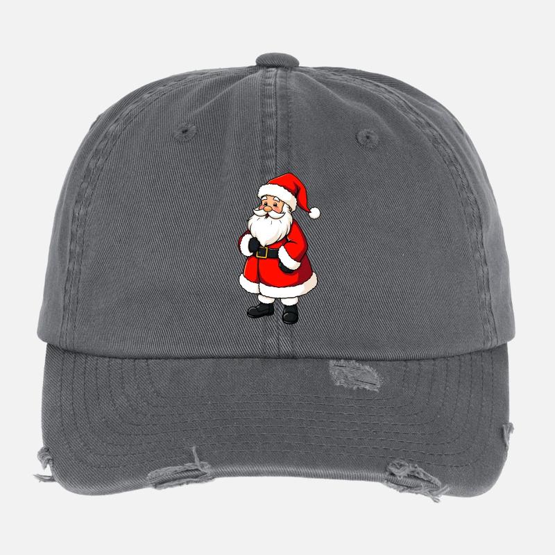 Père Noël Casquette vintage effet usé Flexfit