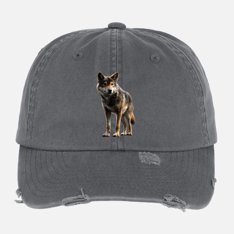 Wolf Love Wolves Wolf Pack Wolfhound Wild Wolf Casquette vintage effet usé Flexfit