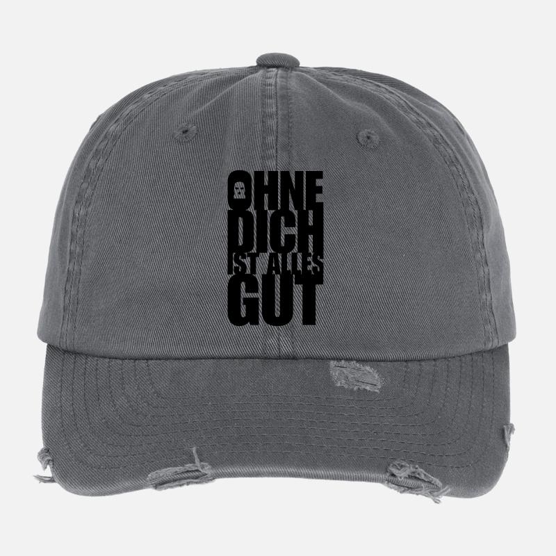 without you Flexfit Vintage Destroyed Cap