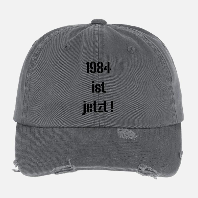 1984, C’EST MAINTENANT ! Casquette vintage effet usé Flexfit