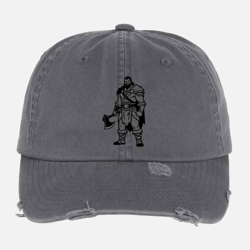 barbarian Flexfit Vintage Destroyed Cap