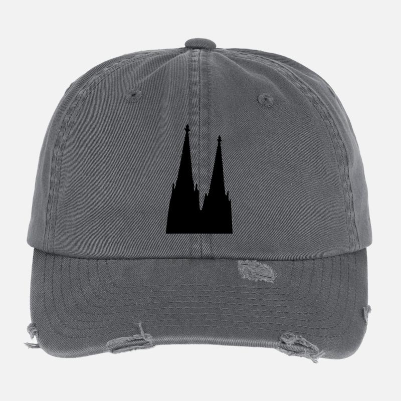 Der Kölner Dom in Köln Flexfit Vintage Destroyed Cap