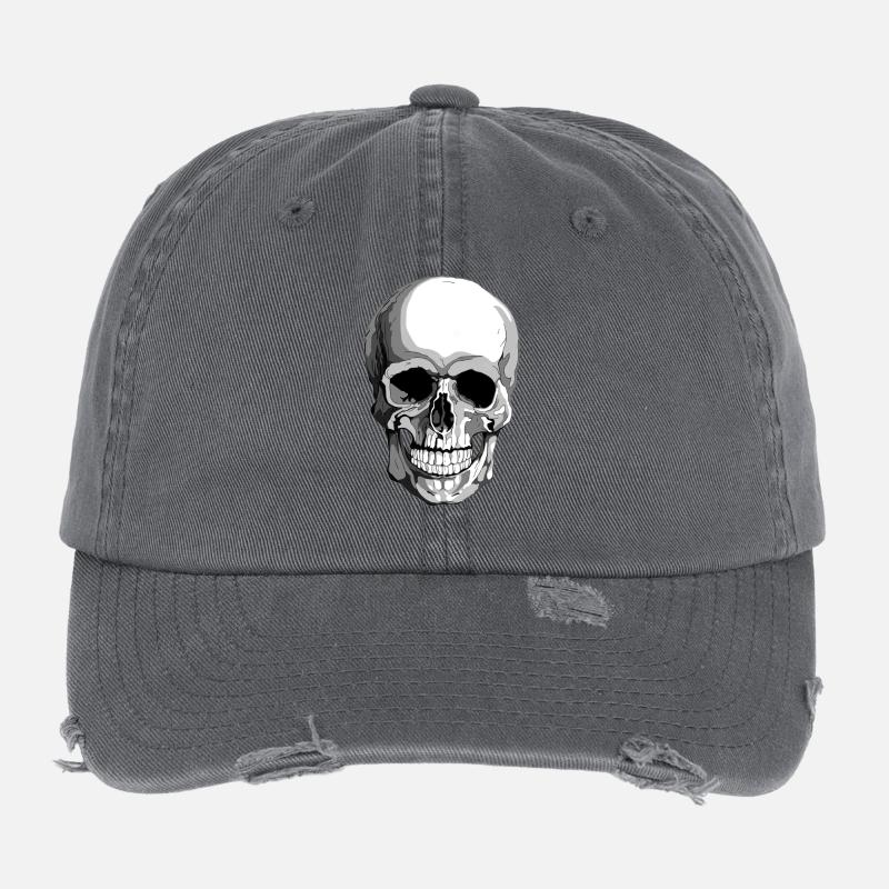 Schädel Flexfit Vintage Destroyed Cap