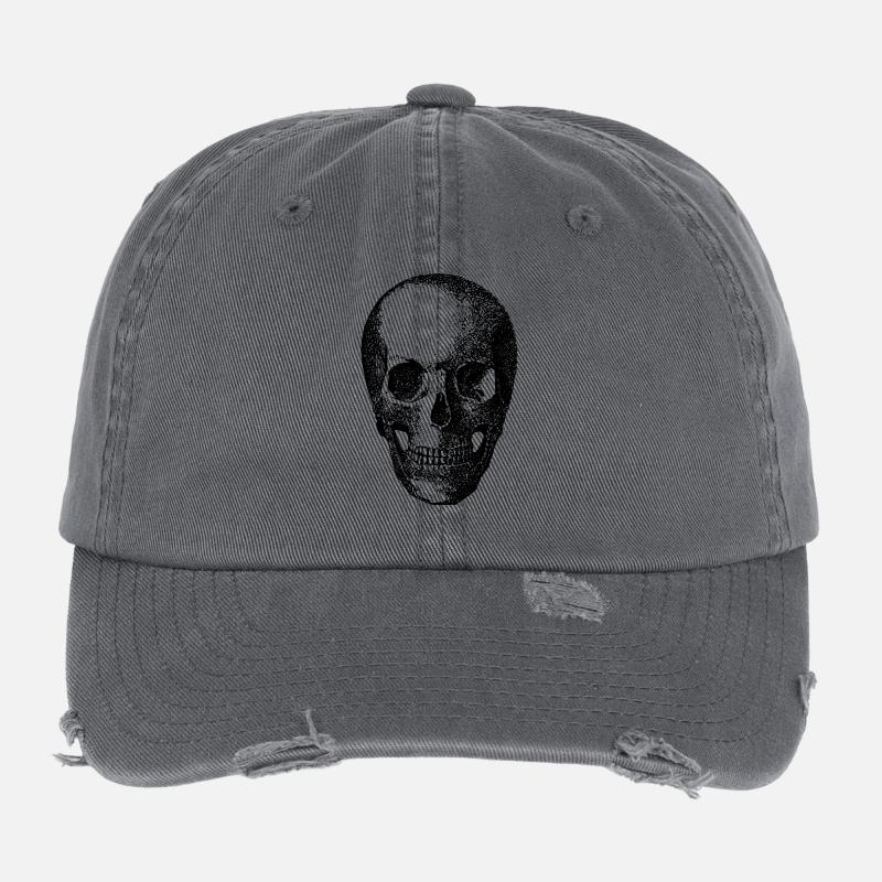 Schädel Flexfit Vintage Destroyed Cap