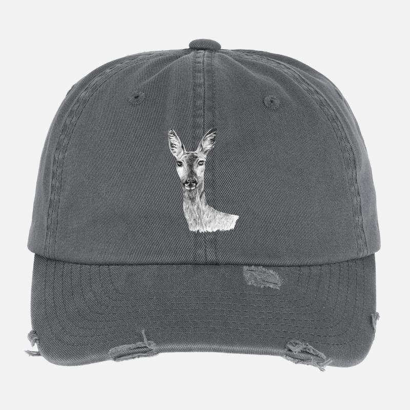 chevreuil Casquette vintage effet usé Flexfit