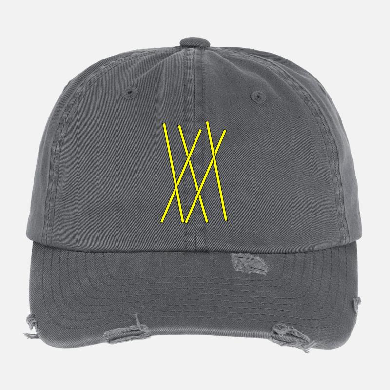 stripe Flexfit Vintage Destroyed Cap